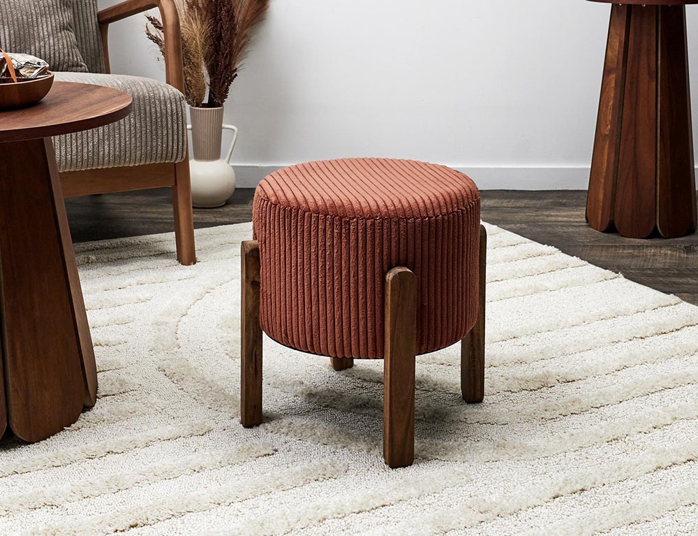 Σκαμπό & Πουφ Scott Side Stool Terracotta Hd0336