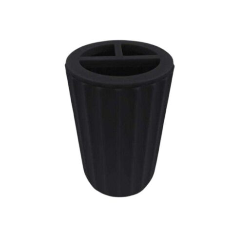 Θήκες οδοντόβουρτσας πλαστικές σε σετ 5Χ - Black - 21776