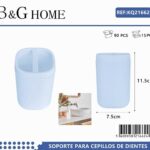 Θήκες οδοντόβουρτσας πλαστικές σε σετ 5Χ - Light Blue - 21662