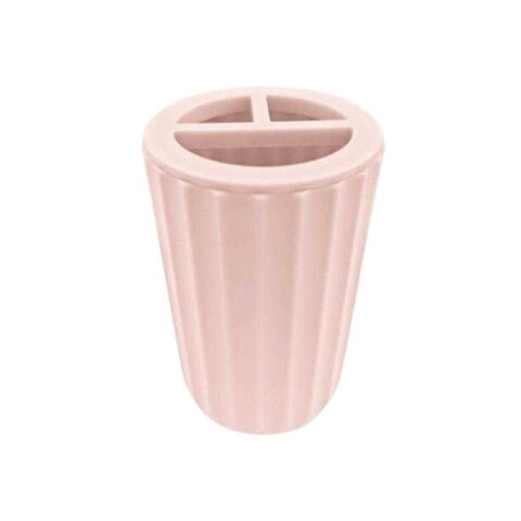 Θήκες οδοντόβουρτσας πλαστικές σε σετ 5Χ - Light Pink - 21632