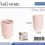 Θήκες οδοντόβουρτσας πλαστικές σε σετ 5Χ - Light Pink - 21644