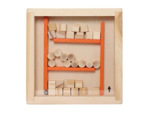 Το Θυμάσαι; (Παιχνίδια Ρετρό Από Τα Παλιά) Wooden Game Of Skill, Labyrinth, Made Of Wood, Ora