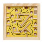 Το Θυμάσαι; (Παιχνίδια Ρετρό Από Τα Παλιά) Wooden Game Of Skill, Labyrinth, Made Of Wood, Yel