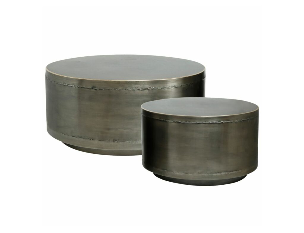 Τραπεζάκια Σαλονιού Ptmd Side Table Georgy Metal 80 Cm Set Of 2