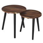 Τραπεζάκια Σαλονιού Round Nesting Table Acacia X2 Hd0290