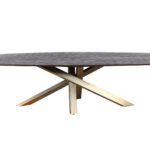 Τραπέζι Alore Ptmd - 200Cm - Brown, Gold