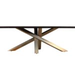 Τραπέζι Alore Ptmd - 200Cm - Brown, Gold