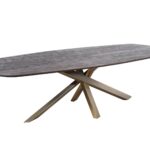Τραπέζι Alore Ptmd - 200Cm - Brown, Gold
