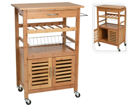 Τρόλεϊ Κουζίνας Kitchen Trolley Eh Bamboo Cp8400280