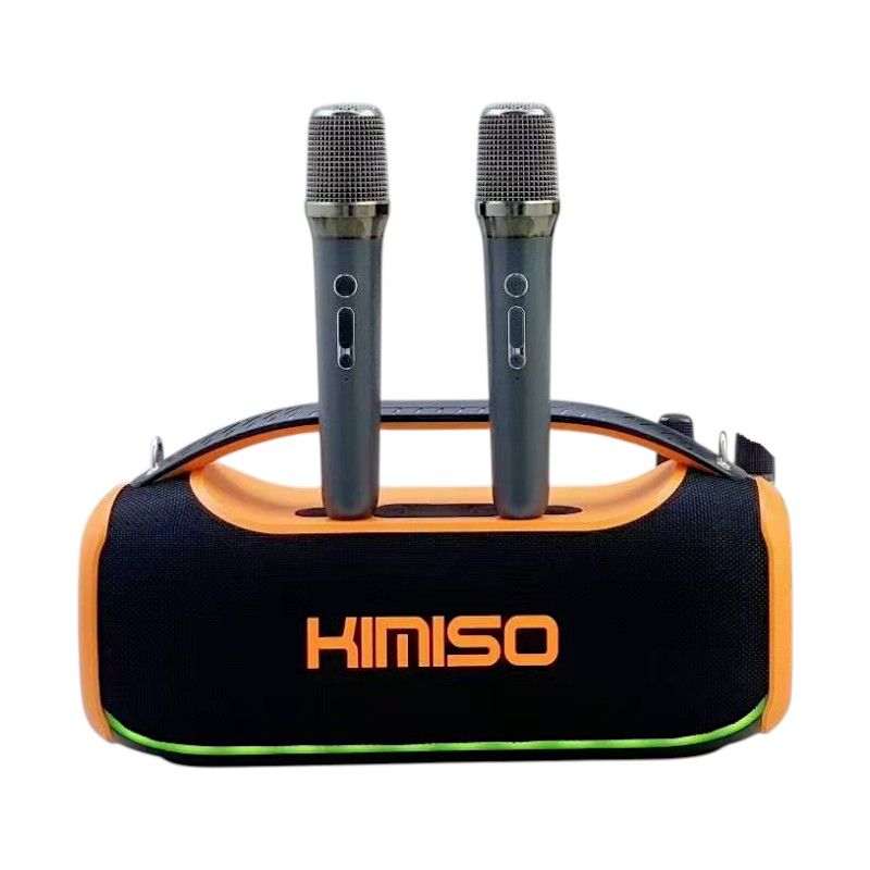 Ασύρματο ηχείο Bluetooth με 2 μικρόφωνα Karaoke - KMS-807 Pro - 813782 - Orange