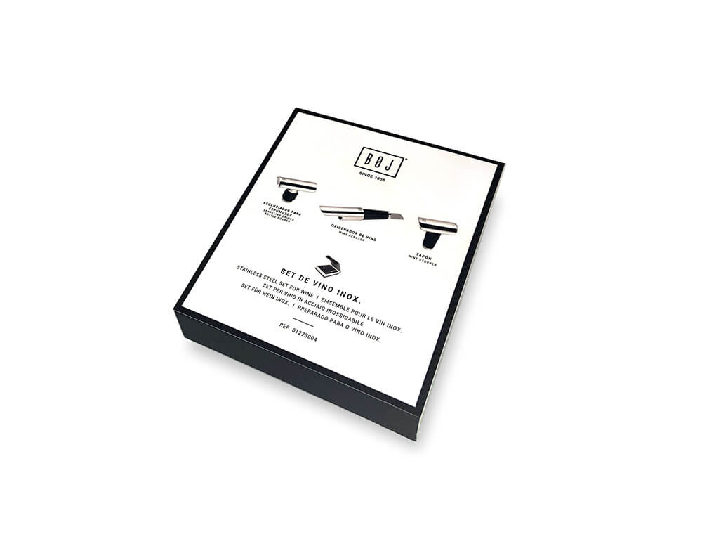 Αξεσουάρ Κρασιού Stainless Steel Set Boj For Wine 3 Pieces01223004