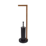 Αξεσουάρ Μπάνιου Aurora 2-In-1 Toilet Roll Holder - Black