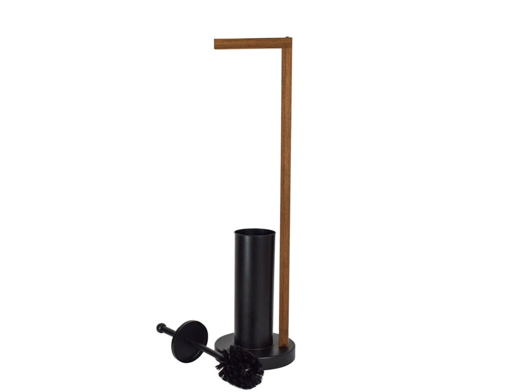 Αξεσουάρ Μπάνιου Aurora 2-In-1 Toilet Roll Holder - Black