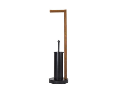 Αξεσουάρ Μπάνιου Aurora 2-In-1 Toilet Roll Holder - Black