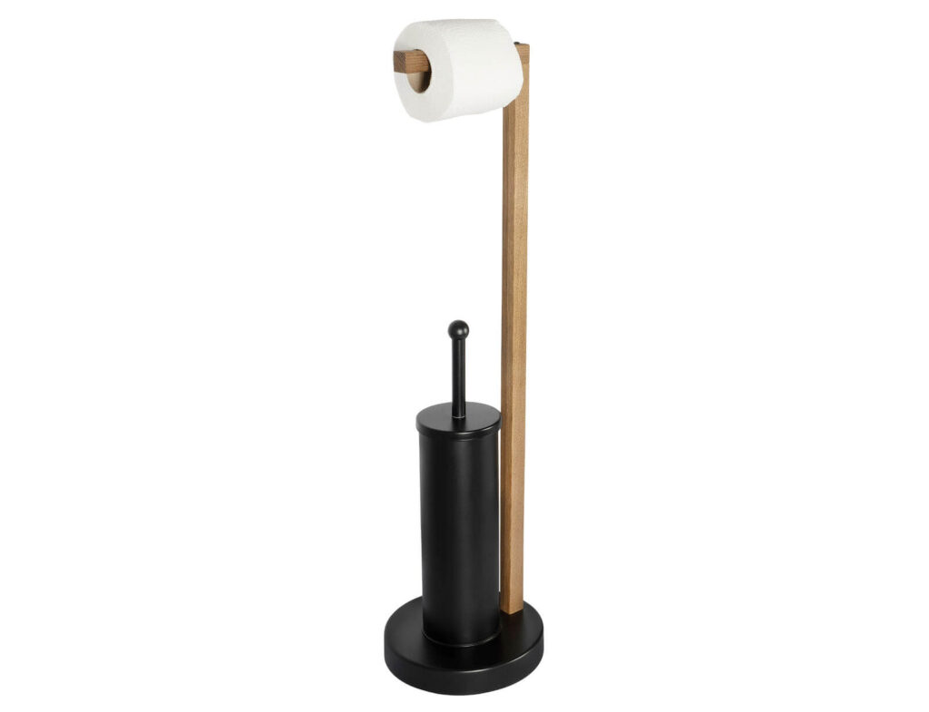 Αξεσουάρ Μπάνιου Aurora 2-In-1 Toilet Roll Holder - Black