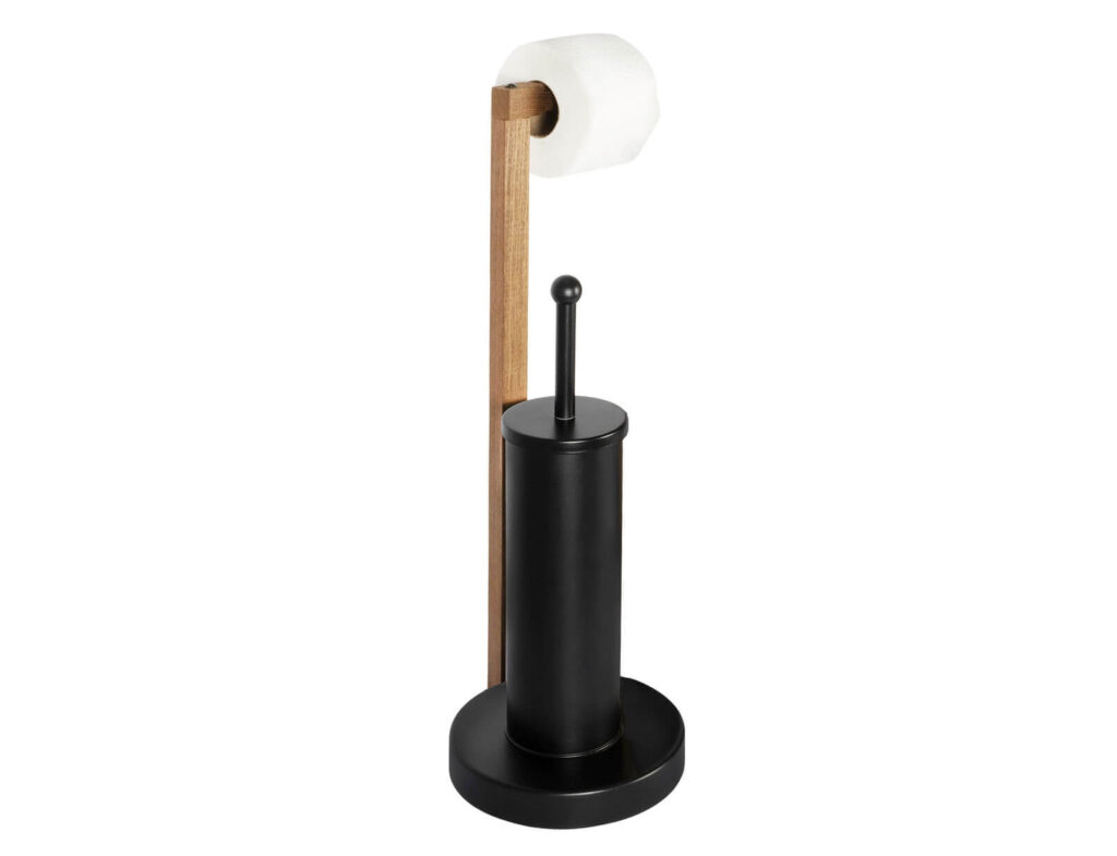 Αξεσουάρ Μπάνιου Aurora 2-In-1 Toilet Roll Holder - Black S