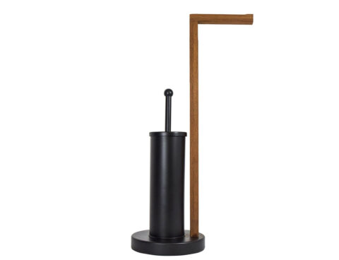 Αξεσουάρ Μπάνιου Aurora 2-In-1 Toilet Roll Holder - Black S