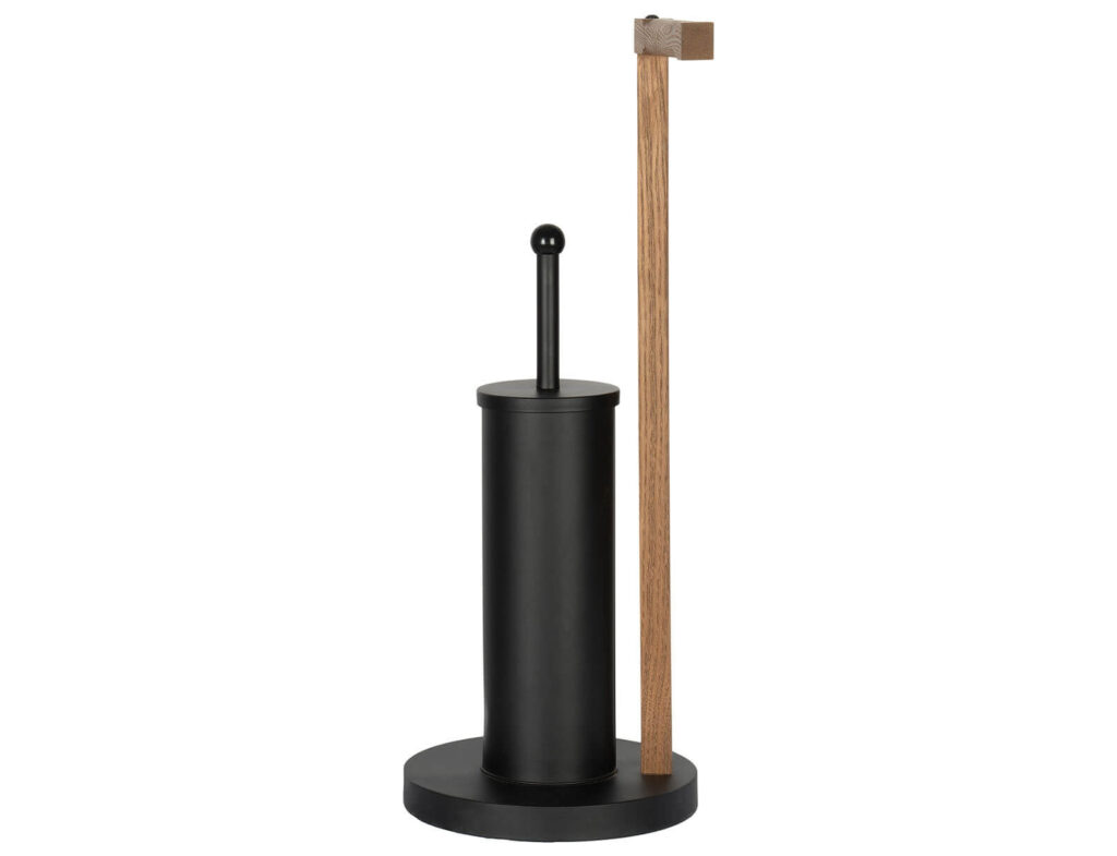 Αξεσουάρ Μπάνιου Aurora 2-In-1 Toilet Roll Holder - Black S