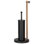 Αξεσουάρ Μπάνιου Aurora 2-In-1 Toilet Roll Holder - Black S