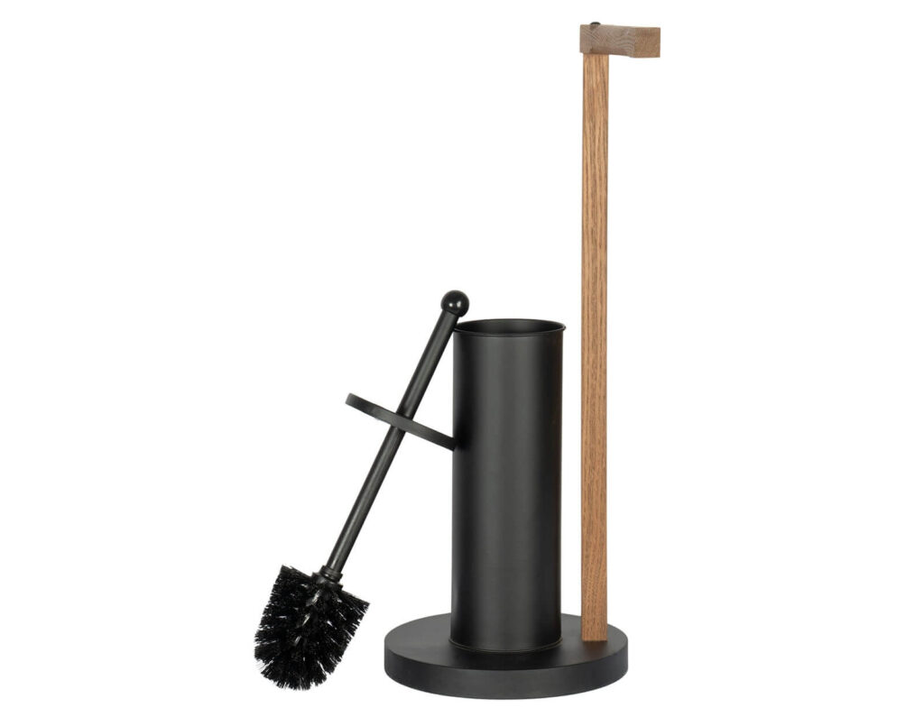 Αξεσουάρ Μπάνιου Aurora 2-In-1 Toilet Roll Holder - Black S