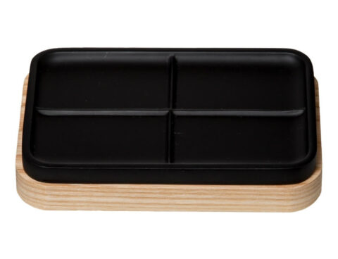 Αξεσουάρ Μπάνιου Black Soap Dish Resin Natureo 174611