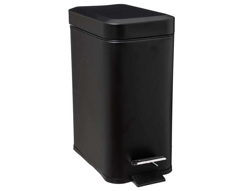 Αξεσουάρ Μπάνιου Softcl Black Rectangle 5L Bin 160848J