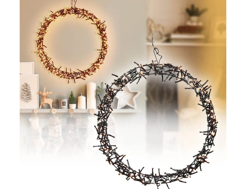 Χριστουγεννιάτικα Φωτεινά Στοιχεία Ring 58Cm 500Led Warm White Ax8107070