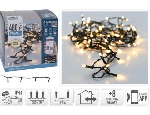 Χριστουγεννιάτικα Λαμπάκια Led Lighting Display App Controll 480 Led Ax8718520