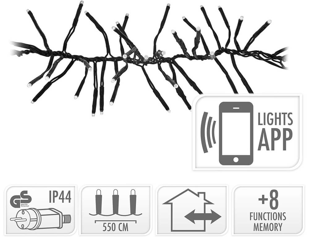 Χριστουγεννιάτικα Λαμπάκια Led Lighting Display App Controll 768 Led Ax8718710