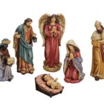 Χριστουγεννιάτικες Φιγούρες Nativity Set Of 8 Figurines, Polyresin, (H) 5-16Cm