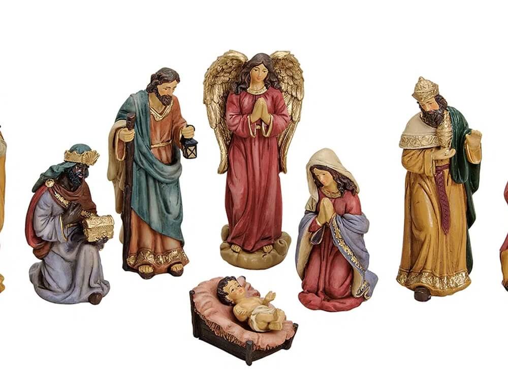 Χριστουγεννιάτικες Φιγούρες Nativity Set Of 8 Figurines, Polyresin, (H) 5-16Cm