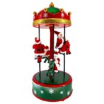 Διακόσμηση & Deco Σε Εορταστικό Πνεύμα Carousel Santa&Quot;S 110Cm Ask007310