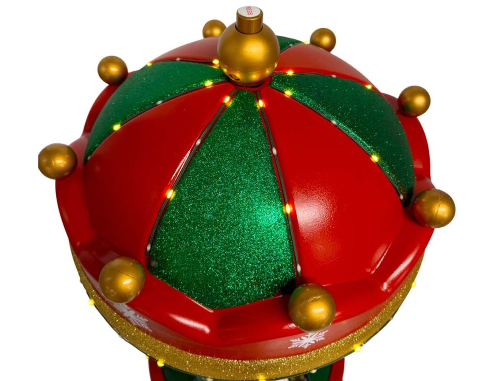 Διακόσμηση & Deco Σε Εορταστικό Πνεύμα Carousel Santa&Quot;S 110Cm Ask007310