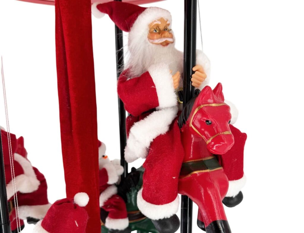 Διακόσμηση & Deco Σε Εορταστικό Πνεύμα Carousel Santa&Quot;S 60Cm Ask007300