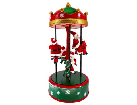 Διακόσμηση & Deco Σε Εορταστικό Πνεύμα Carousel Santa&Quot;S 60Cm Ask007300