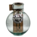 Διακόσμηση Σε Γυάλινο Design Bottle Glass Drops Green Terrarium Me Εργαλεια 31C