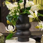 Διακόσμητικά Στοιχεία Porcelain Vase Black (W/H/D) 16X25X16Cm
