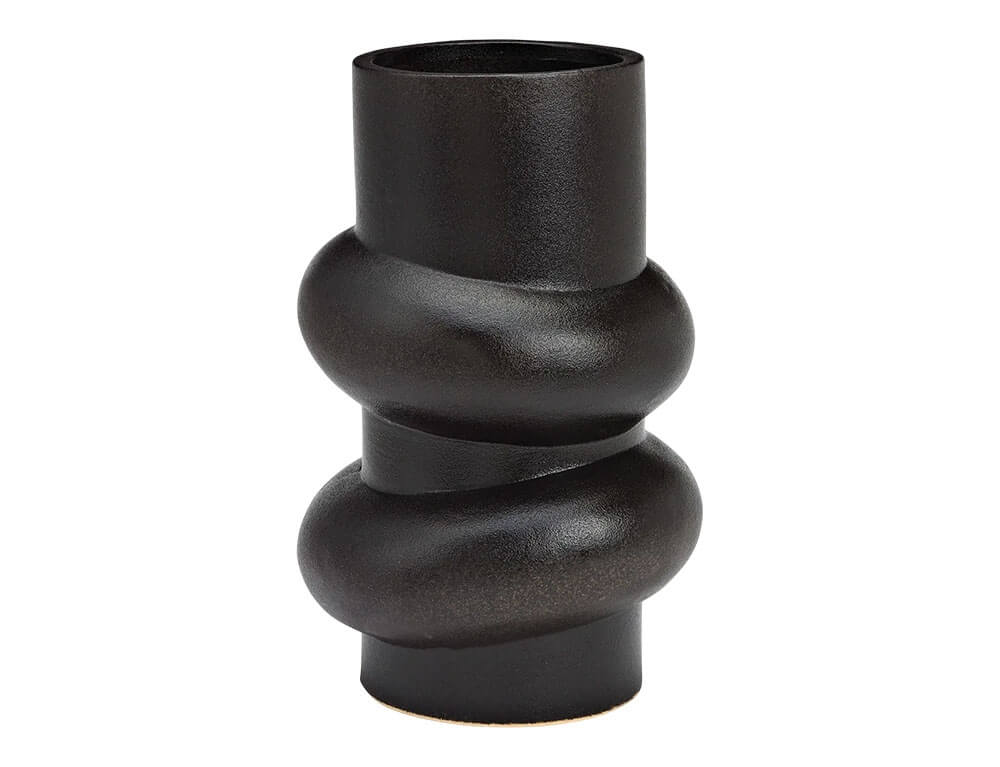 Διακόσμητικά Στοιχεία Porcelain Vase Black (W/H/D) 16X25X16Cm