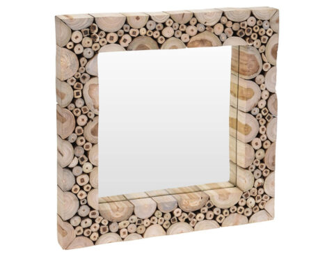 Διακοσμητικοί Καθρέφτες Mirror With Teak Frame 50Xh5Cm J11300870
