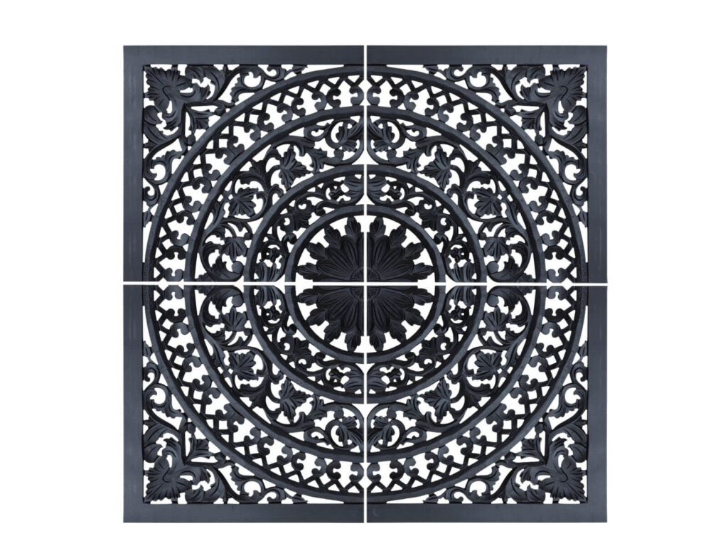 Διακοσμητικοί Πίνακες Ptmd Wall Panel Akoulina Black 120 Cm Set Of 4