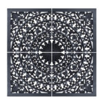 Διακοσμητικοί Πίνακες Ptmd Wall Panel Akoulina Black 120 Cm Set Of 4