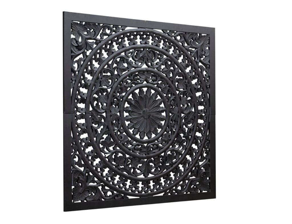 Διακοσμητικοί Πίνακες Ptmd Wall Panel Akoulina Black 120 Cm Set Of 4