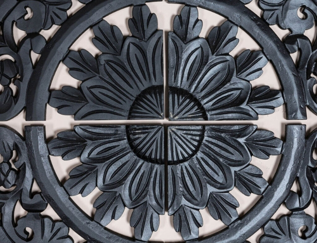 Διακοσμητικοί Πίνακες Ptmd Wall Panel Akoulina Black 120 Cm Set Of 4