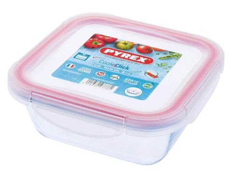 Δοχεία Φαγητού & Lunch Box Pyrex, Cook &Amp; Click Square Glass Food Container 0,