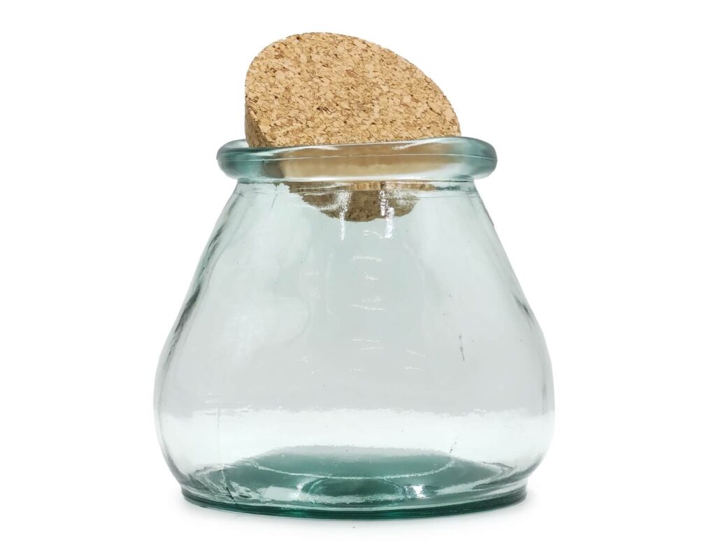 Δοχεία Τροφίμων Δοχειο Glass Drops Sac Me Πωμα Φελλου 1,5L 15Cm
