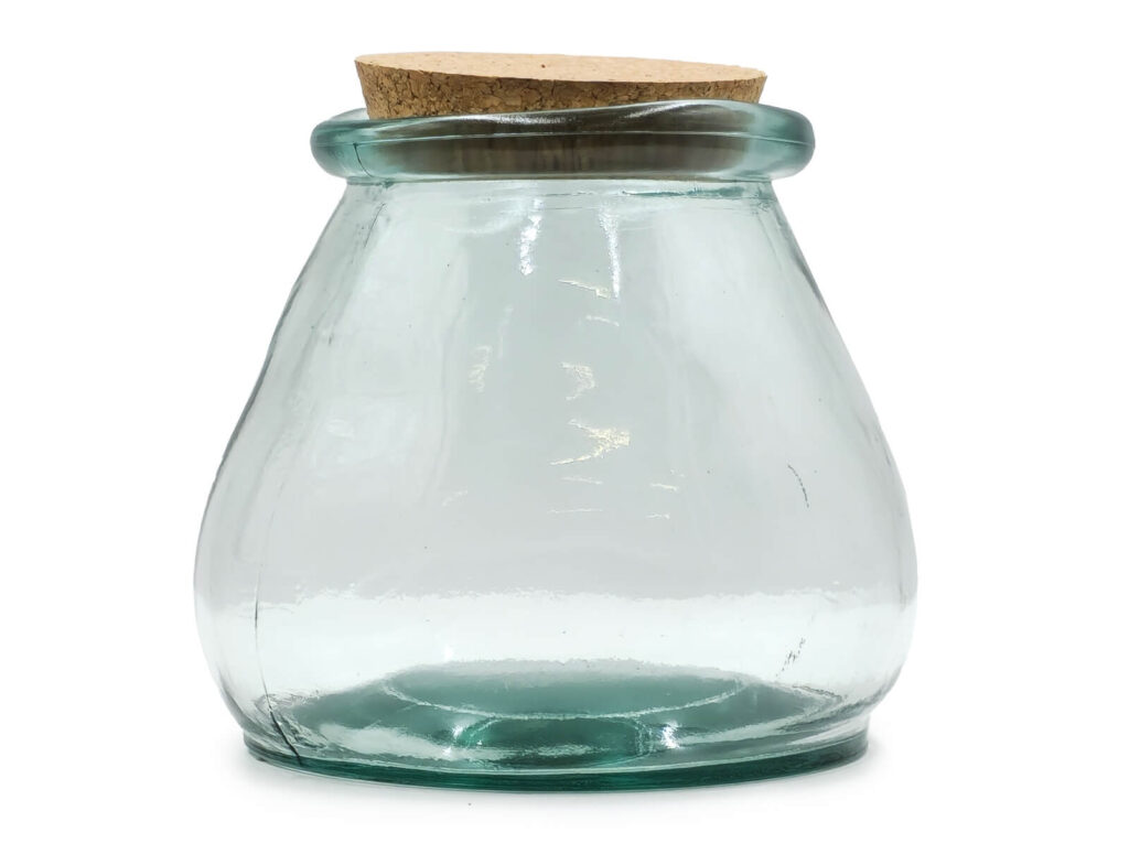 Δοχεία Τροφίμων Δοχειο Glass Drops Sac Me Πωμα Φελλου 1,5L 15Cm