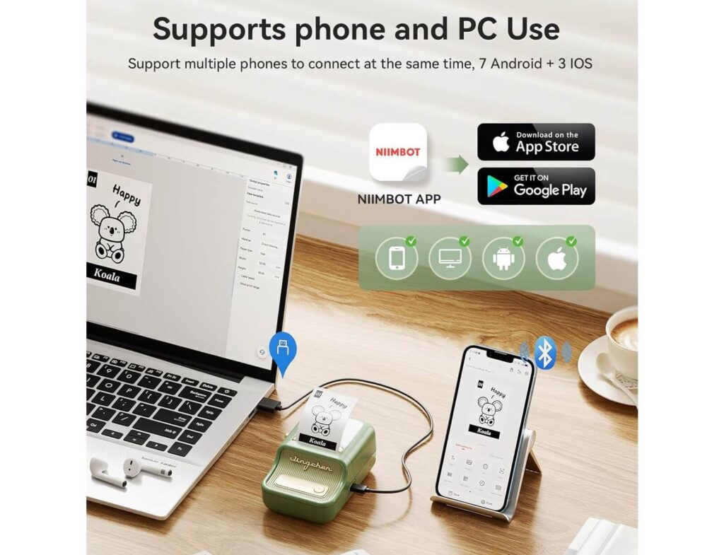 Εκτυπωτής Θερμικών Ετικετών Niimbot B21 Pro - Bluetooth - Green