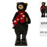 Εορταστική Διακόσμηση Μεγάλου Μεγέθους Bear 110Cm With Led And Music Ask007240