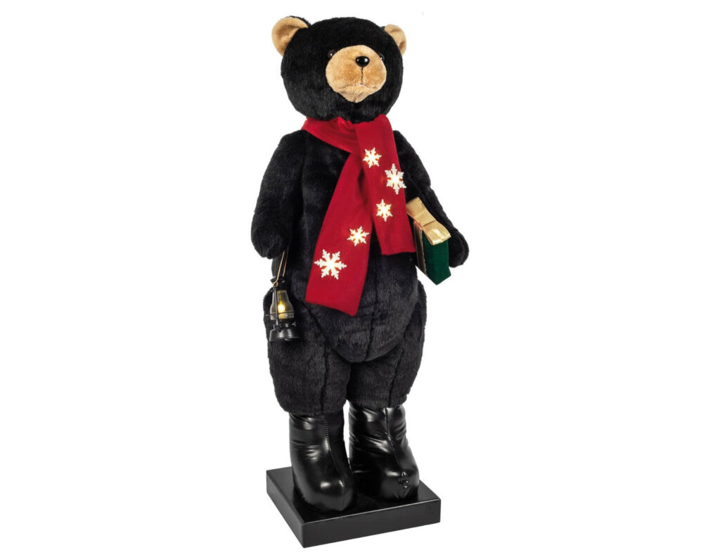 Εορταστική Διακόσμηση Μεγάλου Μεγέθους Bear 110Cm With Led And Music Ask007240