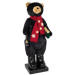 Εορταστική Διακόσμηση Μεγάλου Μεγέθους Bear 110Cm With Led And Music Ask007240